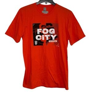 NEW Majestic Gildan | FOG CITY San Francisco Giants MLB Short Sleeve Shirt
